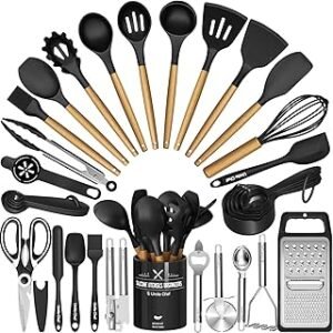 kitchen utensils set 34pcs silicone